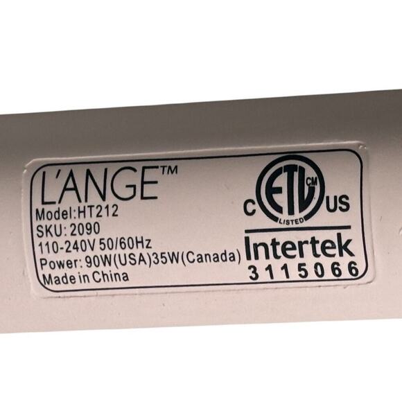 L'ange Le Curl Titanium Curling Wand HT212 Pink 1" Barrel - Picture 5 of 6